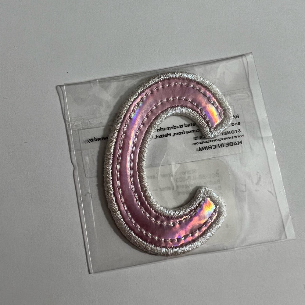 Stoney Clover Lane Barbie Letter C Patch